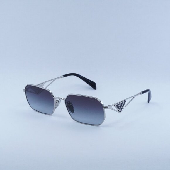 🕶️ New Prada PRA51S 1BC90A Sunglasses Silver Frame, Grey Gradient Lenses